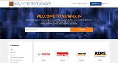 Desktop Screenshot of narimex.sk